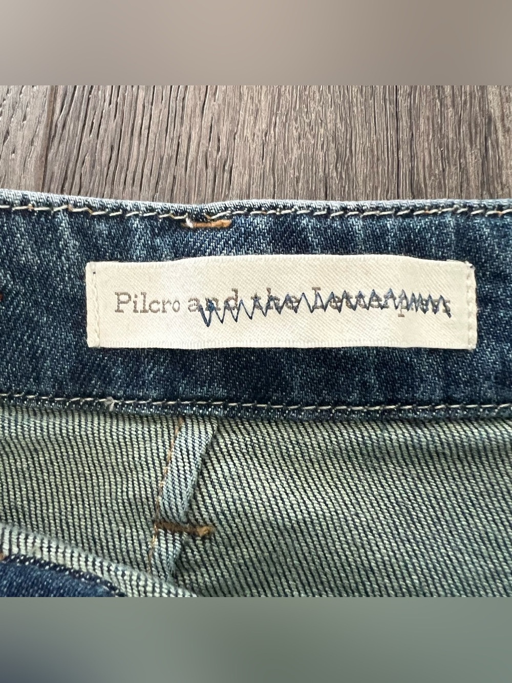 ANTHROPOLOGIE PILCRO Utility Wide Leg Cropped Denim Jeans Size 30 - Picture 10 of 12